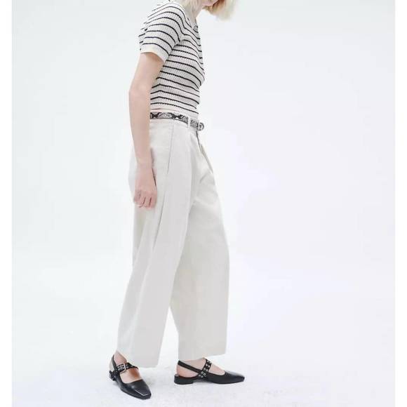 NEW RAG & BONE donovan cropped cotton pant in turtledove - Picture 5 of 5